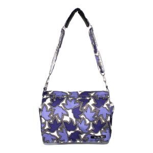 Ju Ju Be Happy Better Be Lace Diaper Bag Purple Floral Baby Bag Changing Pad